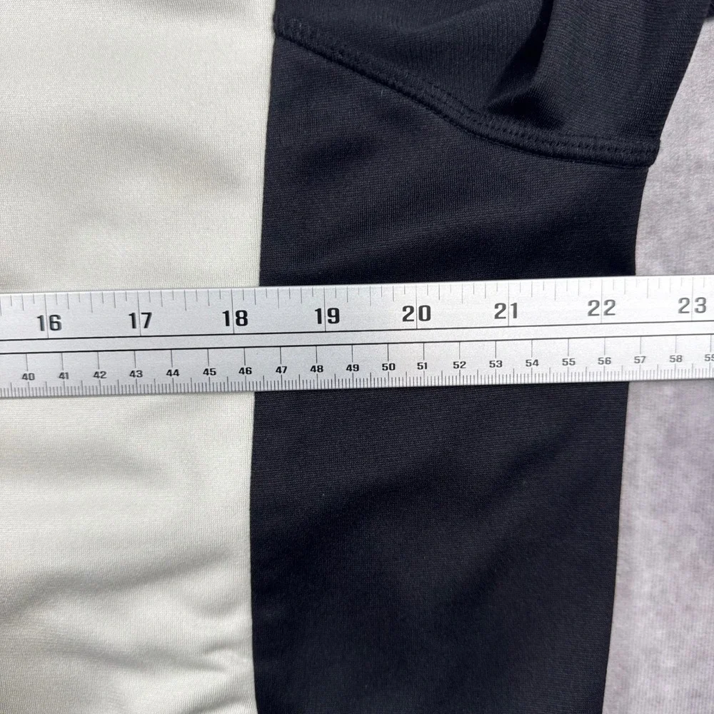 The North Face Mens Full Zip Track Jacket White/Black Color block Large